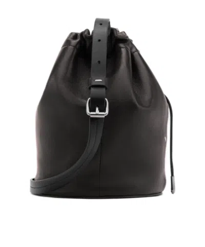 Maison Margiela Draw-string Pouch Bag In Black