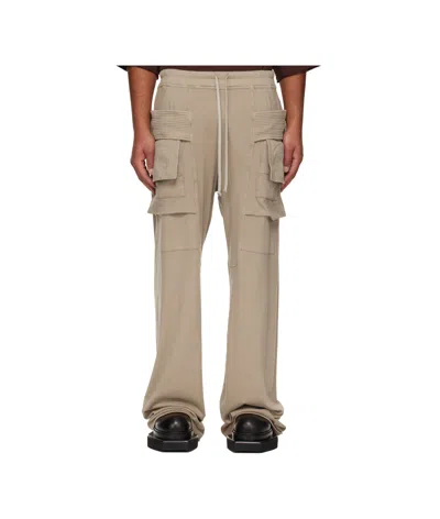 Rick Owens Drkshdw Cargo-pocket Track Pants In Neutral