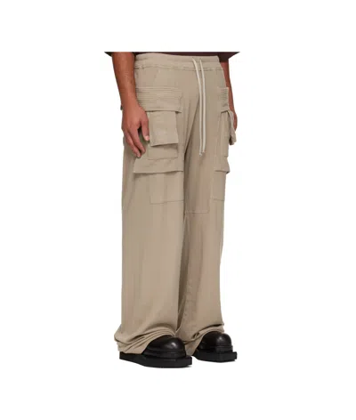 Rick Owens Drkshdw Cargo-pocket Track Pants In Neutral
