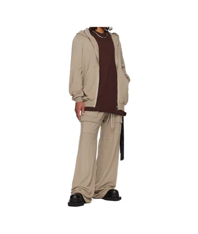Rick Owens Drkshdw Cargo-pocket Track Pants In Neutral