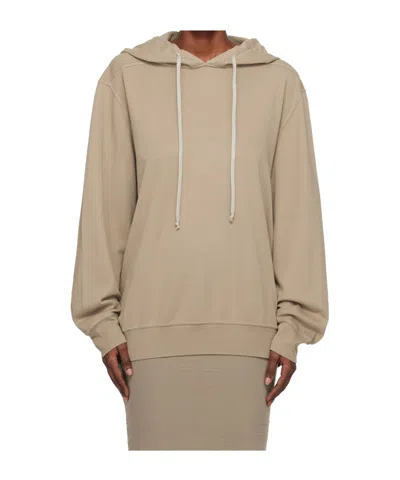 Rick Owens Drkshdw Concordians Oversized Hooded Sweatshirt In Neutral