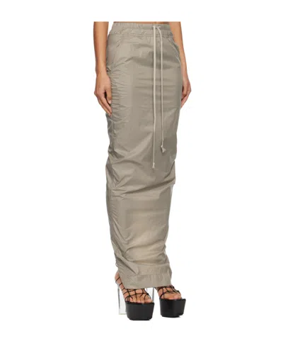 Rick Owens Drkshdw Concordians Pull On Pillar Skirt In Brown