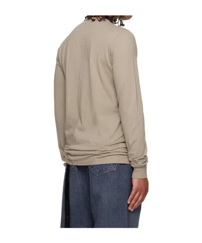 Rick Owens Drkshdw Concordians Level Long-sleeve T-shirt In Neutral