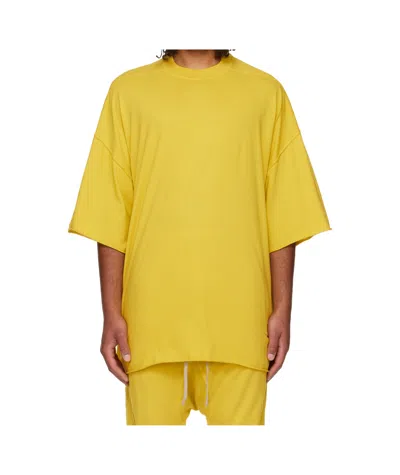Rick Owens Drkshdw Concordians Tommy T-shirt In Yellow