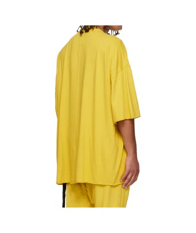 Rick Owens Drkshdw Concordians Tommy T-shirt In Yellow