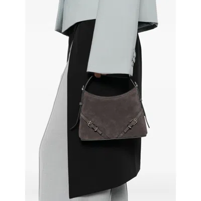 Givenchy Mini Leather Bag Featuring Adjustable Strap In Gray