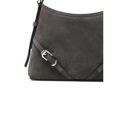 Givenchy Mini Leather Bag Featuring Adjustable Strap In Gray