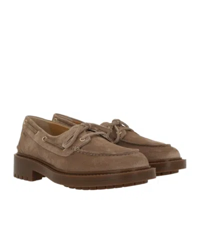 Bally Lace-up Flat Shoes In Brown
