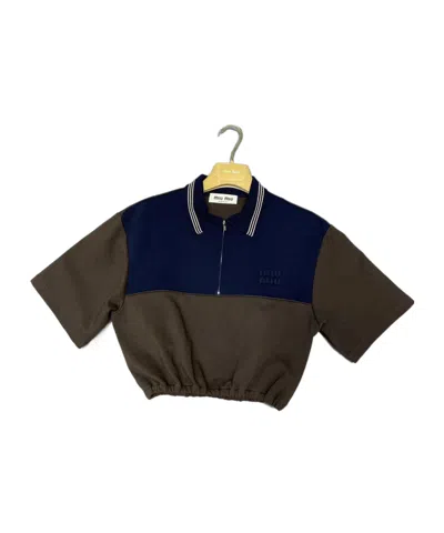 Miu Miu Collared Top In Multi