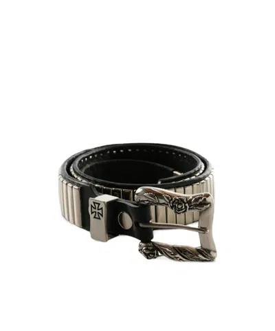 Enfants Riches Deprimes Mechanic-stud Buckle Belt In Gray