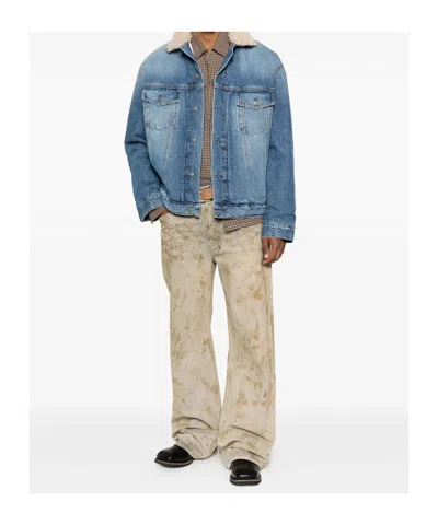 Acne Studios Long Sleeve Jacket In Blue