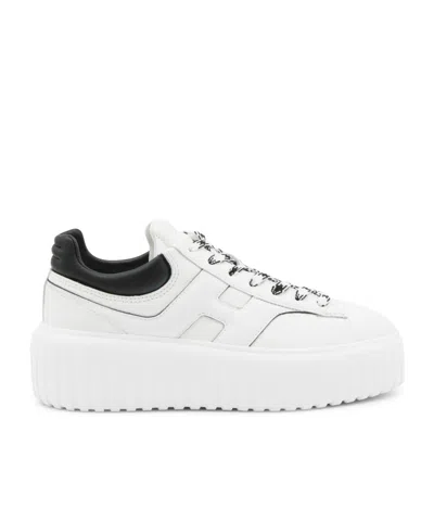 Hogan H-stripe Low-top Sneakers In White