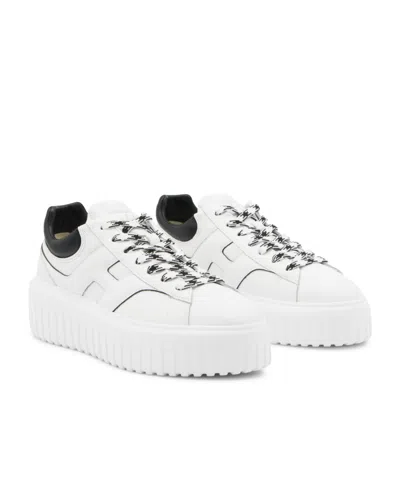 Hogan H-stripe Low-top Sneakers In White