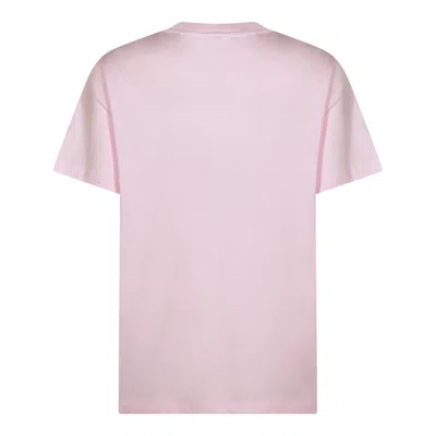 Ganni Graphic Print Crew Neck Short Sleeve Top In Multi