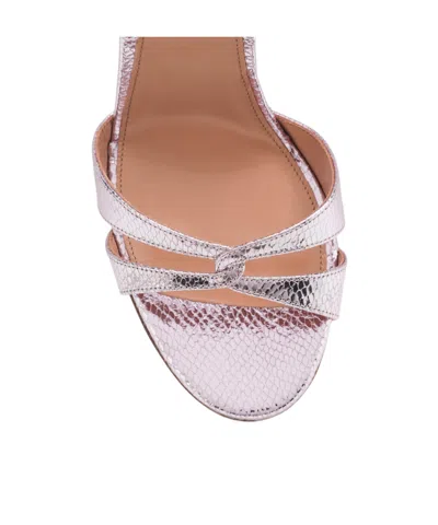 Aquazzura Strappy High-heeled Sandals In Purple