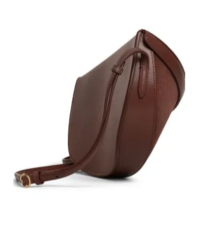 Alaïa Hip East West Bi-material Bag In Leather In Brown