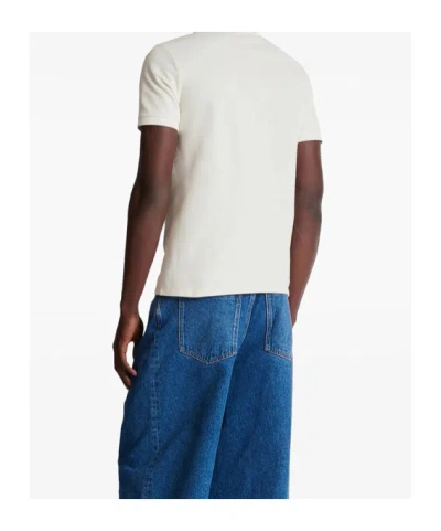 Balmain Polo Shirt Short Sleeves Ribbed Cuffs Collar In White