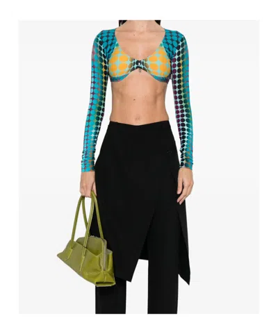 Jean Paul Gaultier Polka Dot Pattern Cover-up In Multi