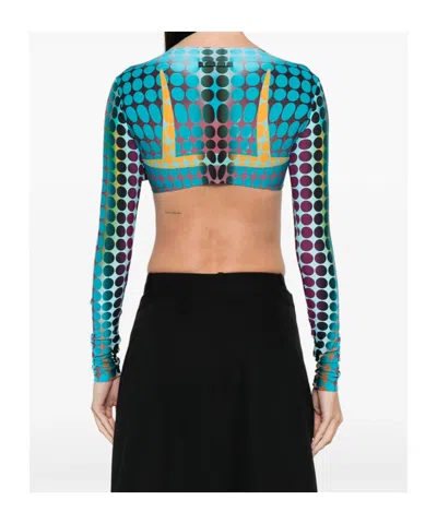 Jean Paul Gaultier Polka Dot Pattern Cover-up In Multi