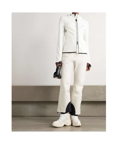 Moncler Long Sleeve Sweatshirt Jacket In White