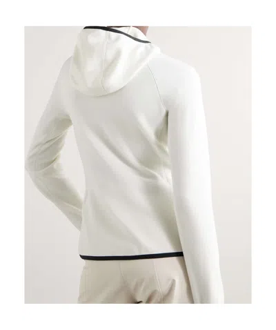 Moncler Long Sleeve Sweatshirt Jacket In White