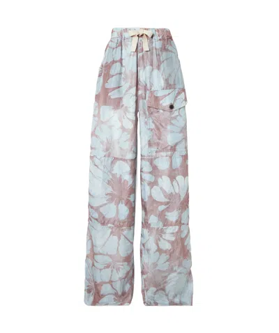 Dries Van Noten Patterned Casual Pants In Brown