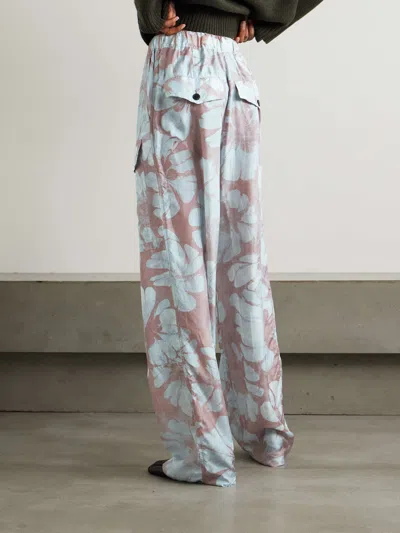 Dries Van Noten Patterned Casual Pants In Brown