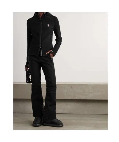 Moncler Long Sleeve Sweatshirt Jacket In Black