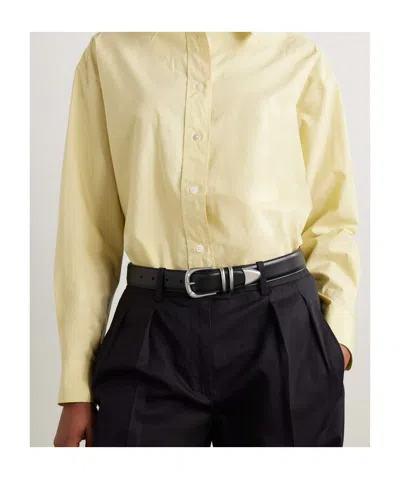 The Row Logo Belt In Black