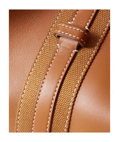 Loro Piana Bale Large Leather Bag In Brown