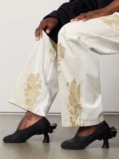 Dries Van Noten Curved High Heels In Black