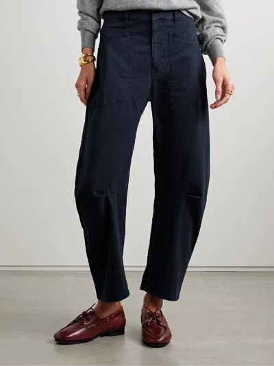 Nili Lotan Shon Pleat Detail Track Pants In Black