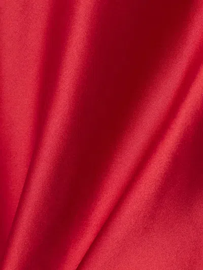 Dries Van Noten Stretch-silk Satin Midi Skirt In Pink