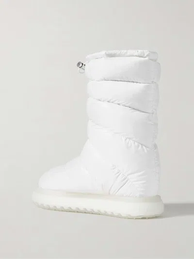 Moncler Gaia Quilted Nylon Pocket Snow Boots In Yellow