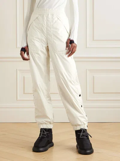 Moncler Ripstop Tapered Ski Pants In White