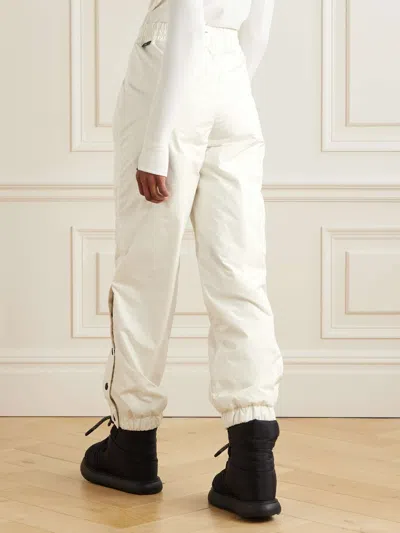 Moncler Ripstop Tapered Ski Pants In White