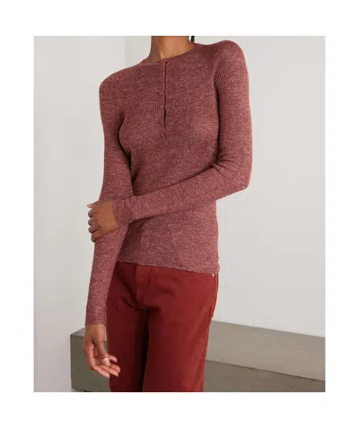 Gabriela Hearst Long-sleeved Sweater In Burgundy