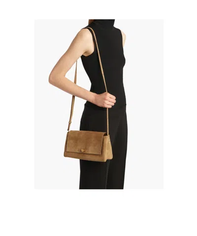 Khaite Audrey Cross Body Bag In Brown