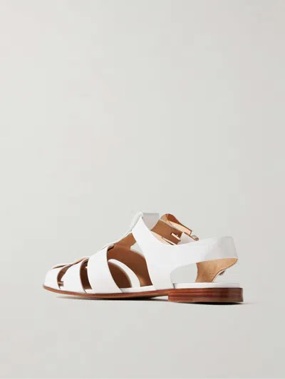 Gabriela Hearst Open-toe Flat Sandals In White