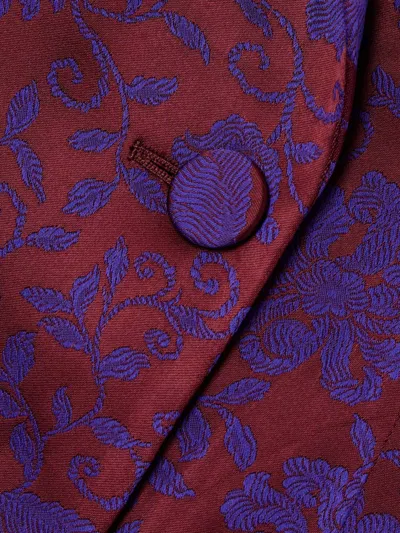 Dries Van Noten Long-sleeved Suit Jacket In Purple