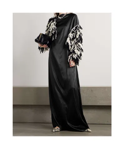 Dries Van Noten Cap Sleeve Dress In Black