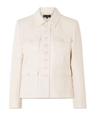 Nili Lotan Jamison Button Down Jacket In White