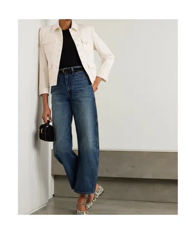 Nili Lotan Jamison Button Down Jacket In White