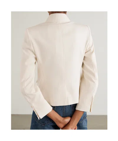 Nili Lotan Jamison Button Down Jacket In White