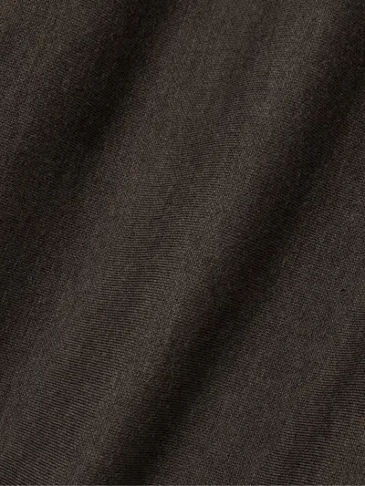 Khaite Elle Wool-blend Mini Dress In Brown