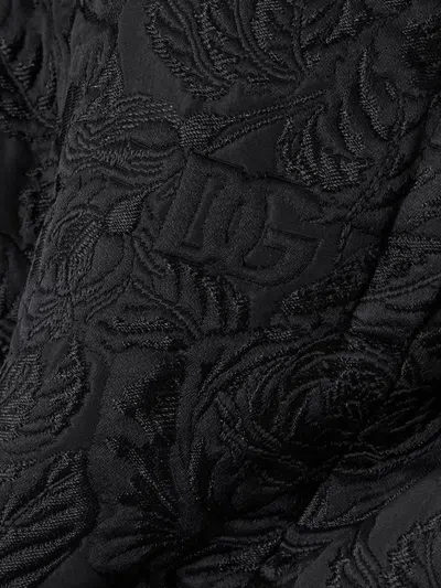 Dolce & Gabbana Matelassé Mini Skirt In Blue