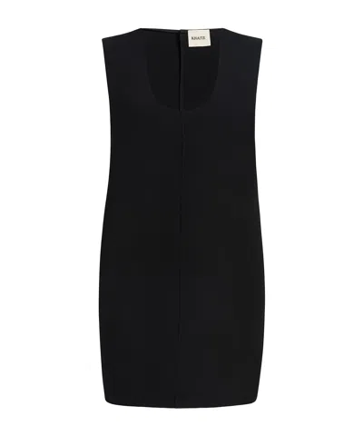 Khaite Round Neck Dress In Black