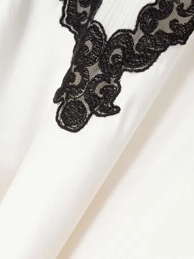 Gabriela Hearst Kerry Lace Trimmed Dress In White