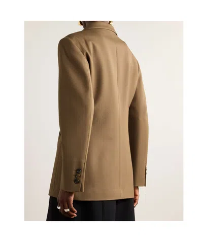 Blazé Milano Long-sleeved Suit Coat In Brown