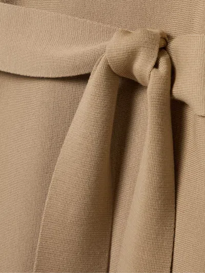 Gabriela Hearst Tenas Belted Wool And Cashmere-blend Mini Dress In Brown